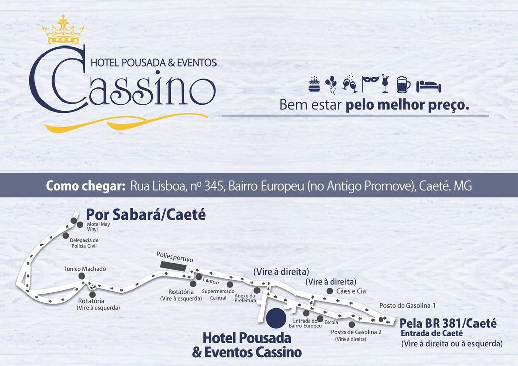 Hotel Pousada & Eventos Cassino Каэте Экстерьер фото